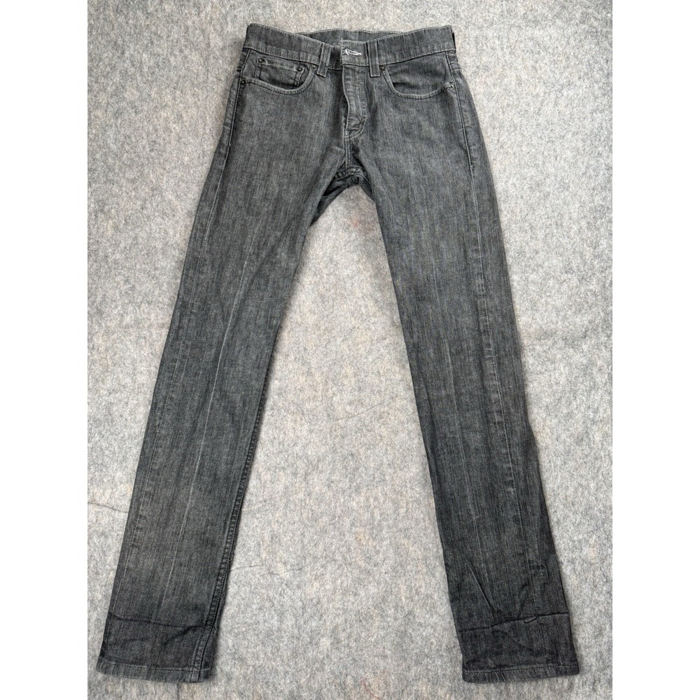 Levi's 511 Jeans Men's Size 32x32 Black Denim Jeans Skinny Straight Red‎ Label
